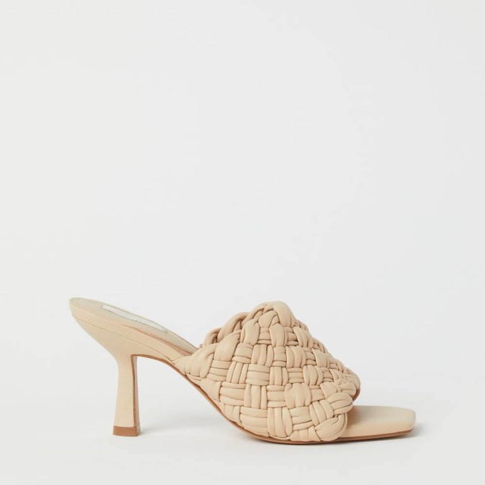 H&M Leather Slip-on Sandals